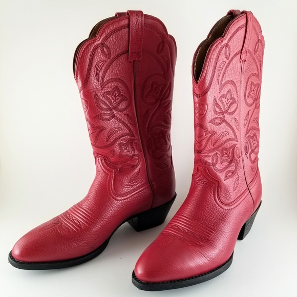 Ariat Shoes - ARIAT Heritage Western Deertan R-Toe Boots